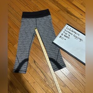 Lululemon Athletica Gray and Black Leggings